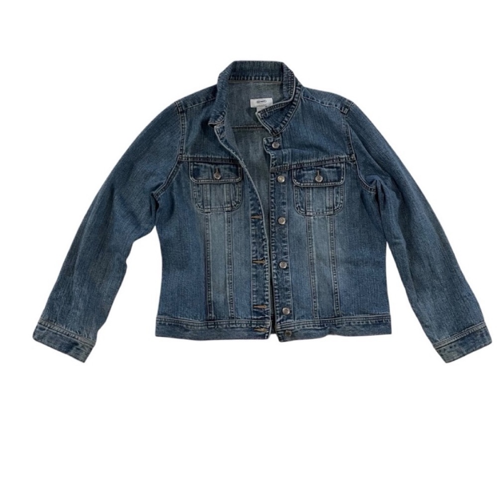 Old Navy Basic Denim Jean Jacket Size L - image 1